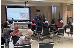 Outaouais’ Islamic Centre (OIC) and the police are collaborating on a series of prevention workshops for the youth in Gatineau. The first one, centring on gang membership prevention had a turnout of 30 highly engaged parents and students. Photo: Djeneba Dosso