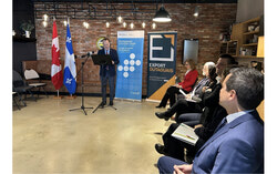 Minister of Employment and Workforce Development Steven MacKinnon announced a $2.32 million federal investment to support the expansion of Soudure Marc Marine and the Gatineau Chamber of Commerce’s Export Outaouais initiative, aiming to drive economic growth and market diversification in the Outaouais region. Photo: Élisabeth Caron