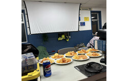 Interior of the Sanscartier Park warming shelter (December 21, 2024). Photo: Annie Castonguay Facebook Page