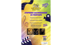 Affiche Symphonie gastronomique du printemps (3 mars 2025). Photo : Page Facebook Grand Orchestre Grande Rivière