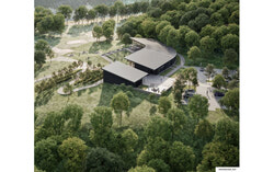 La Municipalité de L’Ange-Gardien a donné le coup d’envoi à la construction d’un nouveau pavillon communautaire au parc régional de Champboisé. Ce projet structurant est estimé à plus de 10 millions de dollars. Crédit photo : Gracieuseté de la Municipalité de L’Ange-Gardien