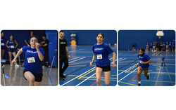 De gauche à droite : Julianne Paré, Léa De Broeck et Pradjie Sarah Baptiste, trois athlètes de Gatineau, ont été sélectionnées lors d’épreuves de qualification pour participer à la finale nationale du Camp des recrues RBC 2025. Crédit photo : Gracieuseté