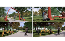 À la suite d’un concours d’art public tenu en mai par la Ville de Gatineau, c’est l’œuvre À fleur d’eau qui a été sélectionnée par le public pour être intégrée au projet de réaménagement de la zone motrice de Pointe-Gatineau. Crédit photo : Gracieuseté de la Ville de Gatineau