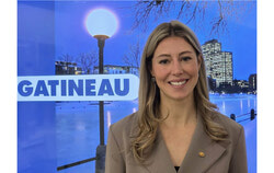 La mairesse de Gatineau, Maude Marquis-Bissonnette, a exposé ses principales priorités pour le nouveau mandat du conseil le 19 janvier, en mettant l'accent sur l'accessibilité au logement, l'itinérance, le développement économique. Photo : Tashi Farmilo