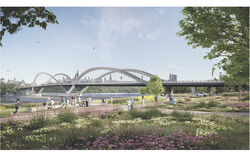 La CCN a approuvé l’avant-projet de conception pour le remplacement du pont Alexandra, dont la construction remonte à plus de 120 ans. Il sera remplacé par une structure moderne et durable qui met l’accent sur le transport actif. Crédit photo : Gracieuseté
