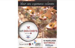 Affiche de la collecte de fonds du Défi des chefs Leucan présenté par Steamatic Canada pour la Maison Papillon Enfants et Familles (15 janvier 2026). Photo : gracieuseté de la Maison Papillon Enfants et Familles