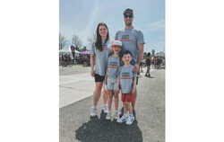 
Katie Trinque, Rob, Alexa and Holden Symonds, representing team Golden Holden at the 2025 CN Cycle for CHEO.