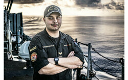 Olivier Assaf-Maisonneuve originaire d’Aylmer, dans le cadre de l’opération HORIZON sur Le NCSM Charlottetown. Photo : Courtoisie de la famille