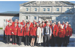 Membres du Club de Curling du Gouverneur Général à Rideau Hall, Ottawa. 
