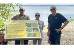 Photo caption: Photo of one of the panels installed by Alliance board members