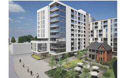 Le programme préliminaire de réutilisation du sol dégagé prévoit la construction d’un immeuble multifamilial de dix étages comportant un total de 142 logements ainsi que des commerces au rez-de-chaussée. Crédit photo : Gracieuseté de la Ville de Gatineau