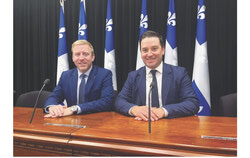 Mathieu Lévesque and Simon Jolin-Barrette during the appointment. Photo: Instagram