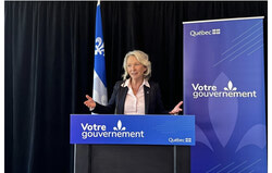 Sonia Bélanger, Minister Responsible for Seniors and Minister for Health, defended the government’s approach, emphasising significant investments in home care services while reiterating the importance of maintaining programmes like the Chèque-emploi-service to support Quebecers in need. Photo: Courtesy of Sonia Bélanger’s Facebook Page